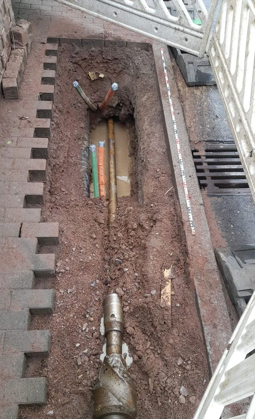 Frankfurt am Main project, fibre-optic installation: StoneCraft GmbH site photo