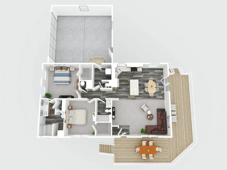 3D floor plan of 2111 Vista View Dr
