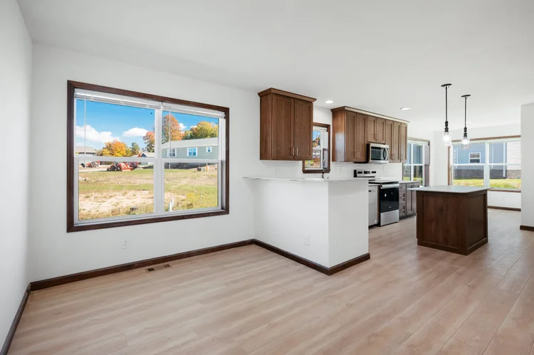Kitchen and dining area