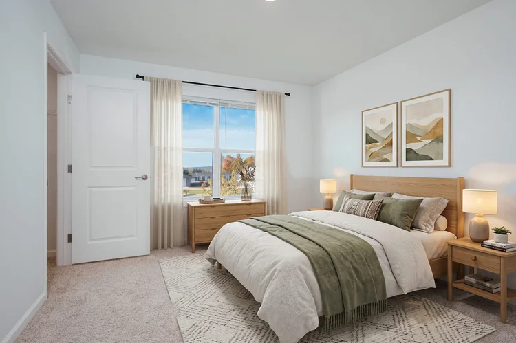 Second bedroom, virtually staged