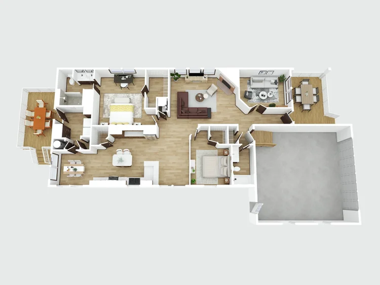 3D floor plan of 2148 Alta Vista Dr