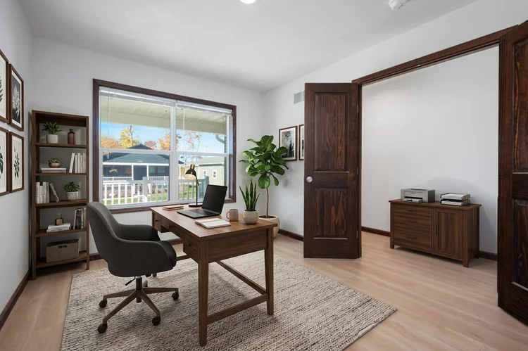 Office, virtually staged