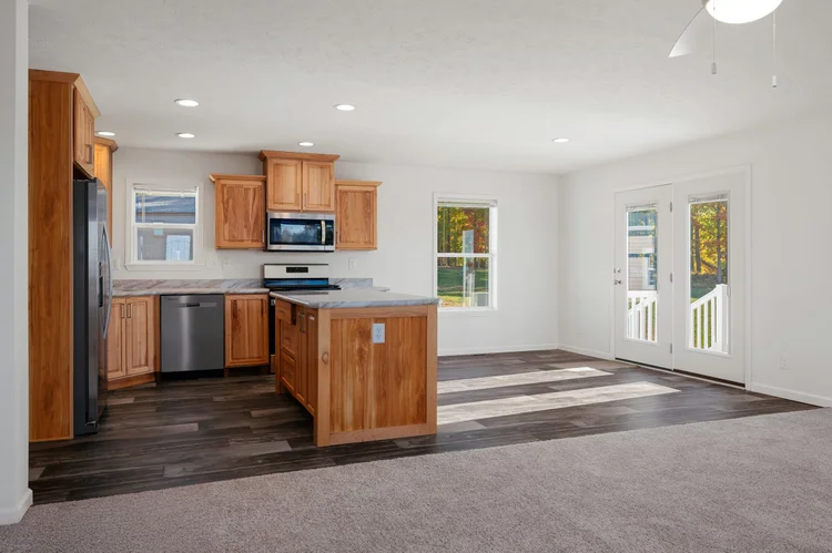 Kitchen and dining area