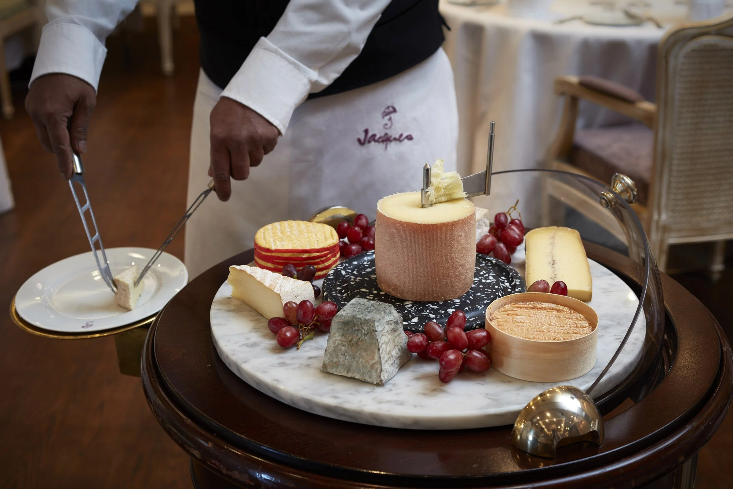 French cheese cart in Jacques restaurant