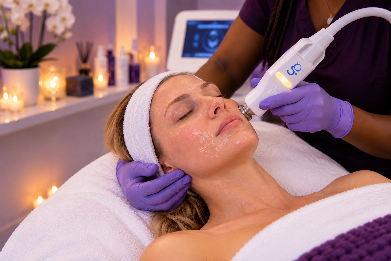Glacial Gloss facial treatment at Marie Leigh Aesthetics