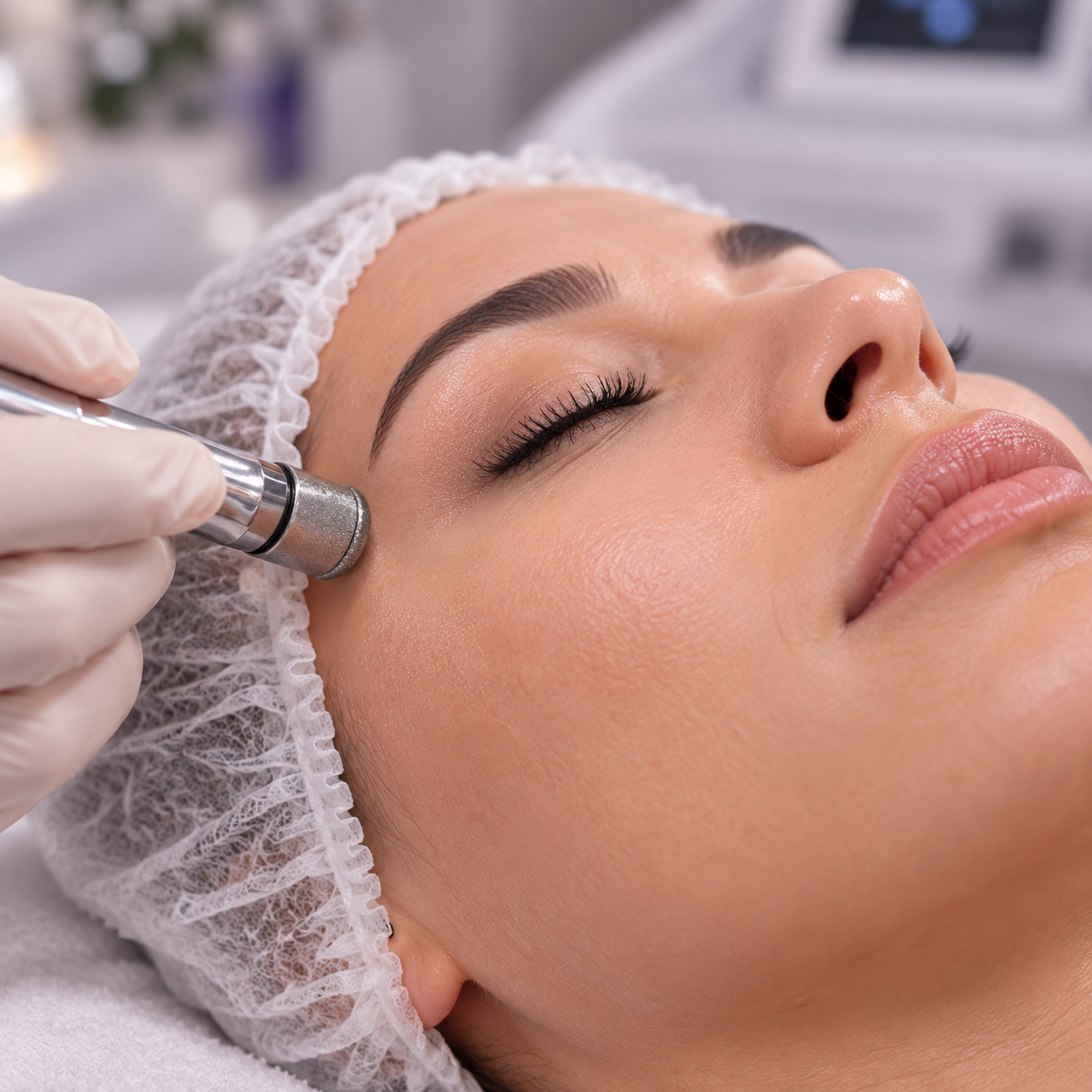 Microdermabrasion facial treatment
