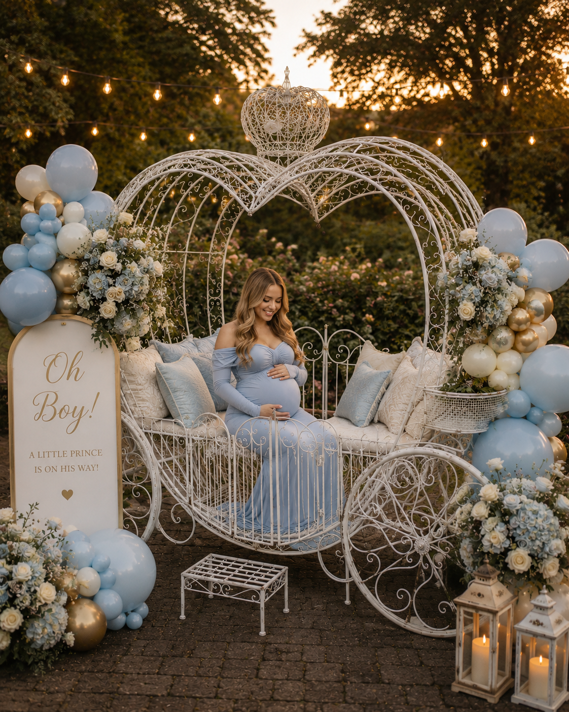 Carriage styling inspiration for baby showers