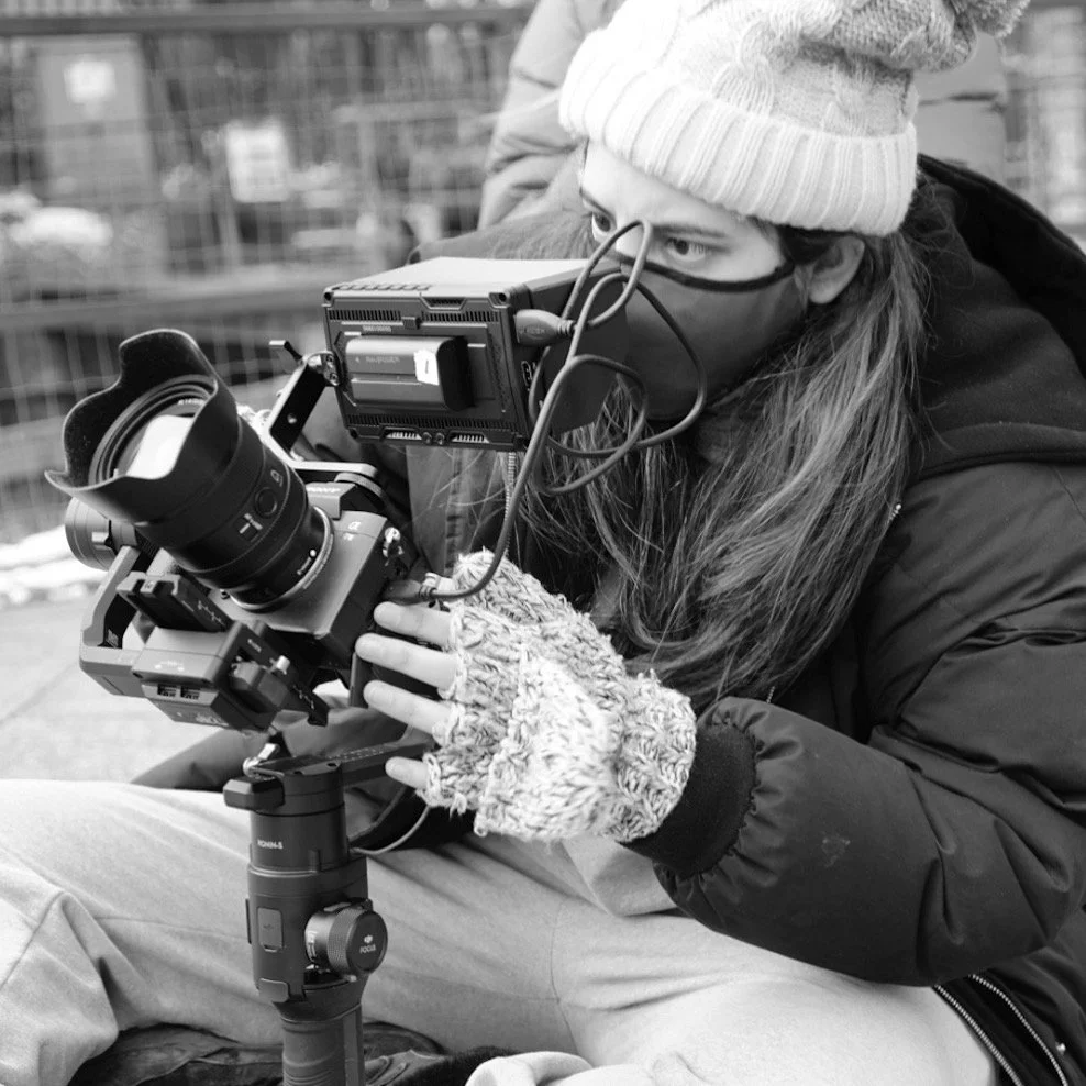 Mandy on a gimbal camera