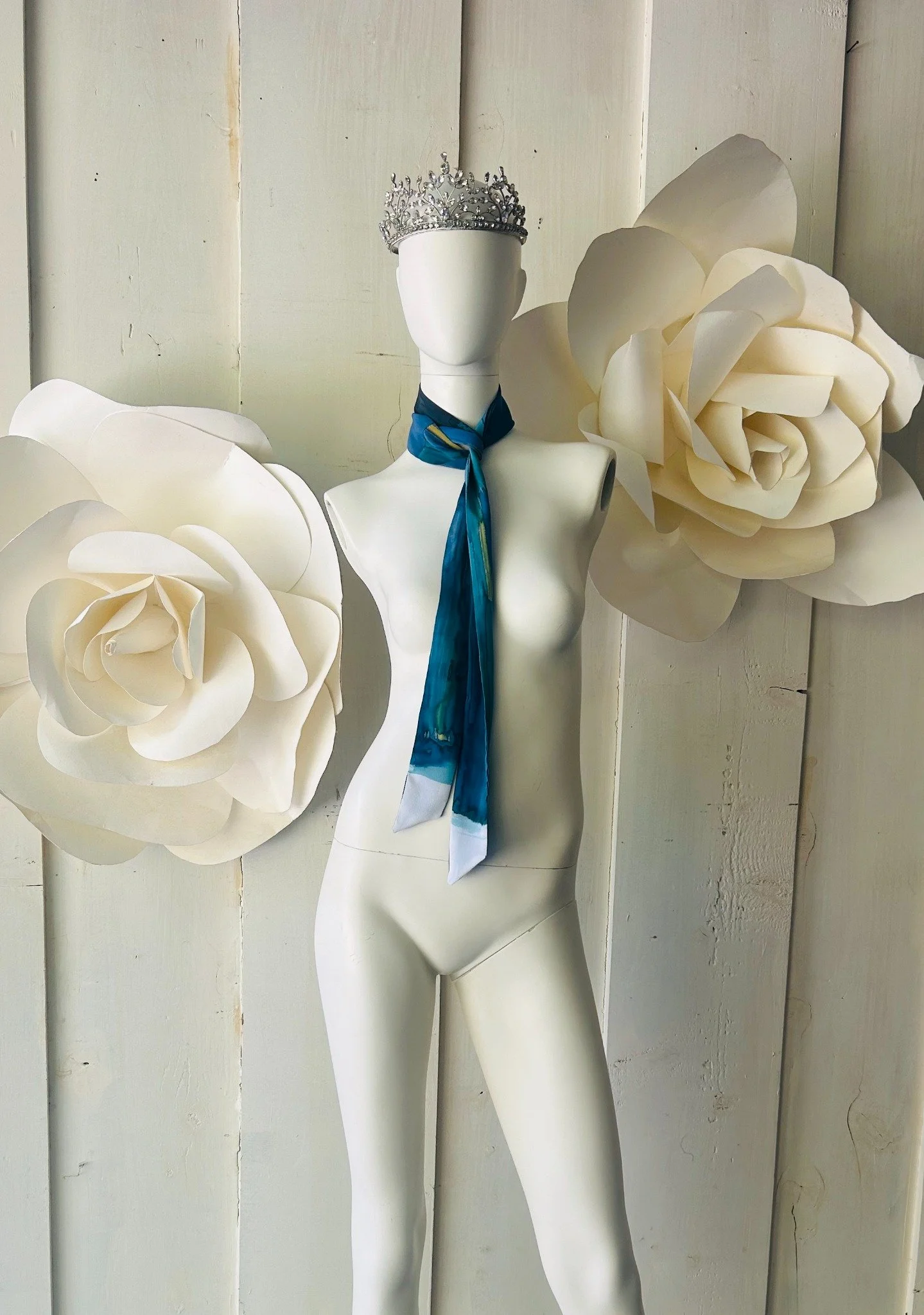 Turquoise Long Neck Tie by Lisa Rodarte