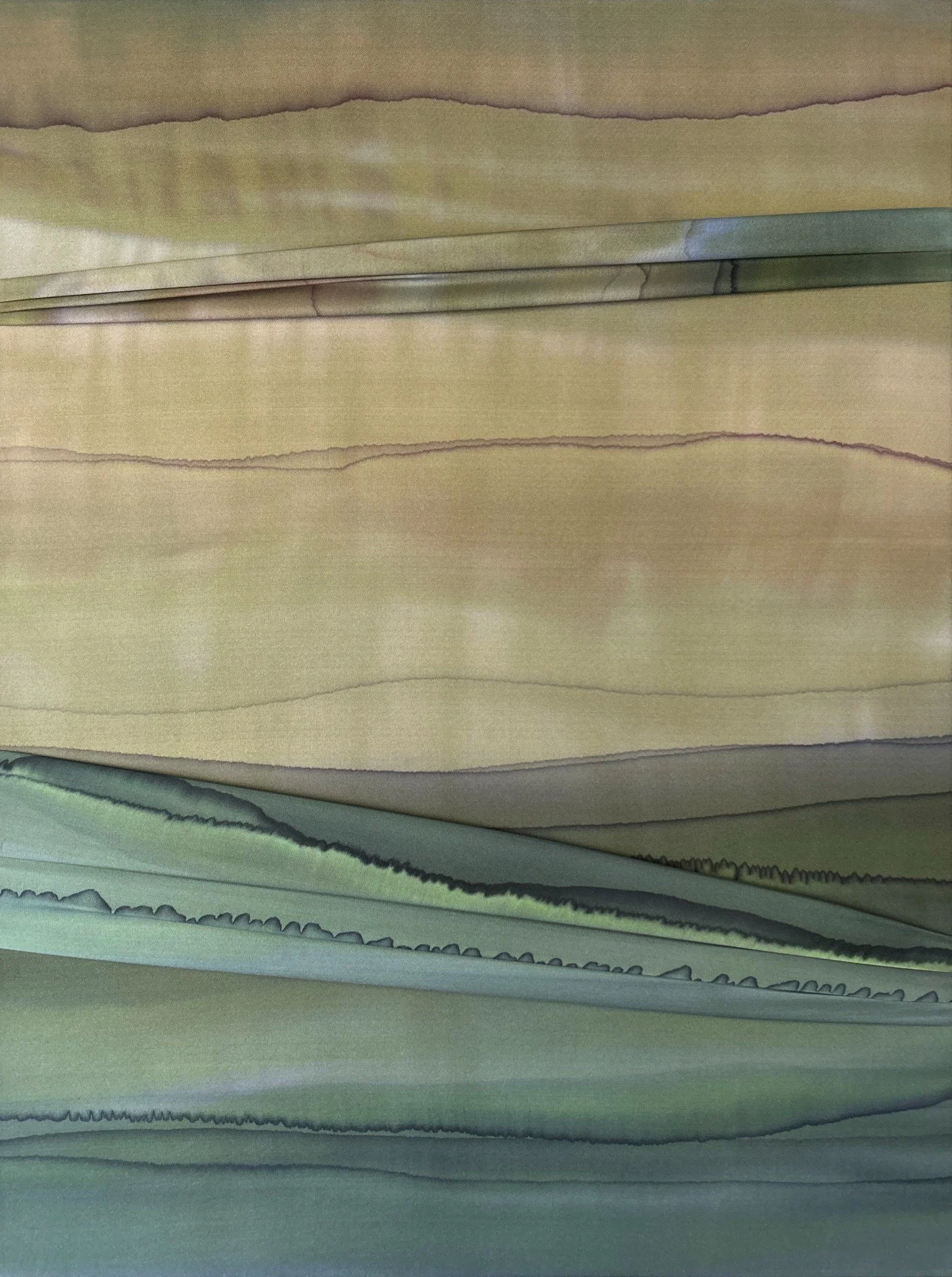 Reflection, silk painting by Lisa Rodarte