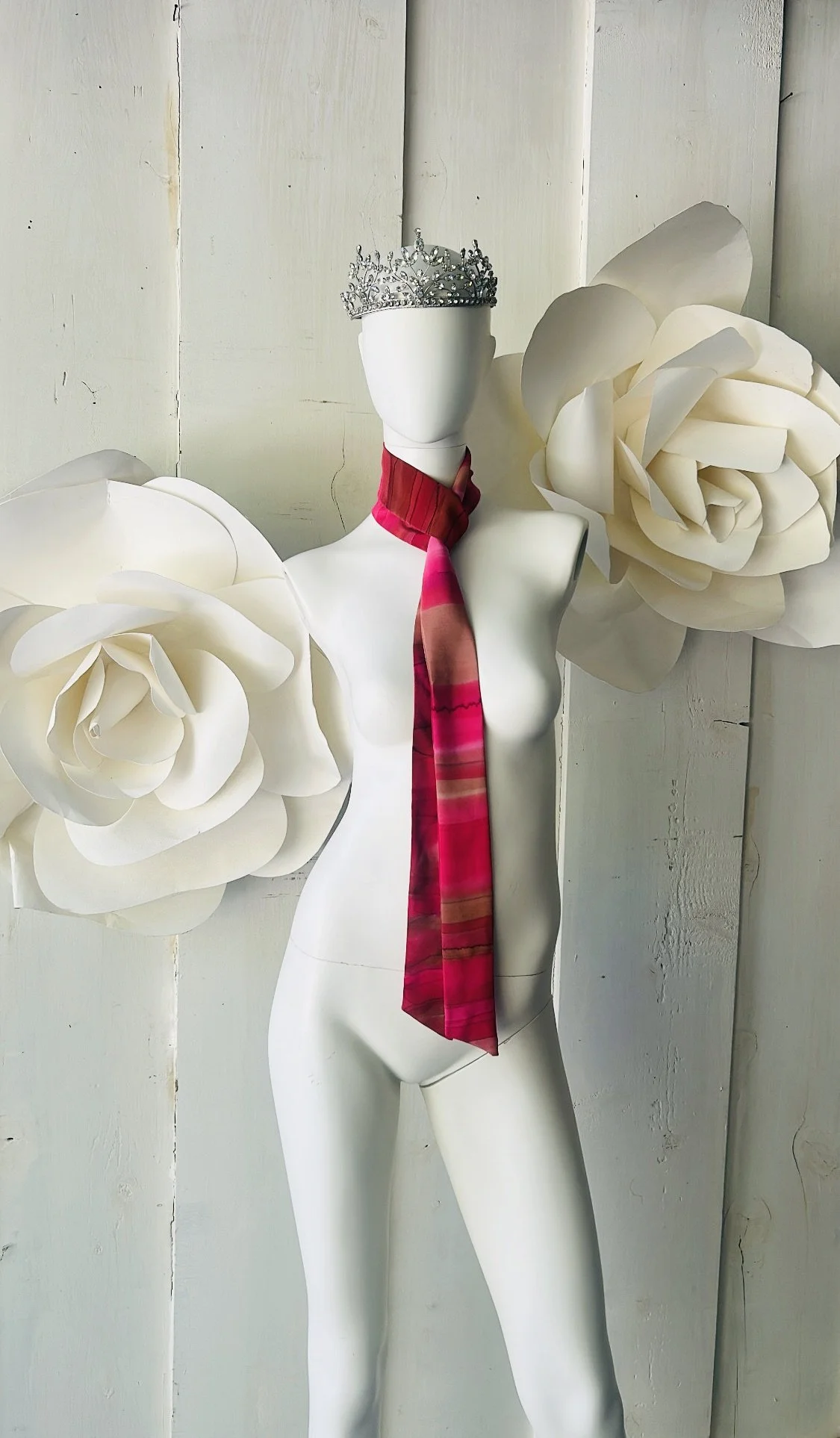Ruby Long Neck Tie by Lisa Rodarte