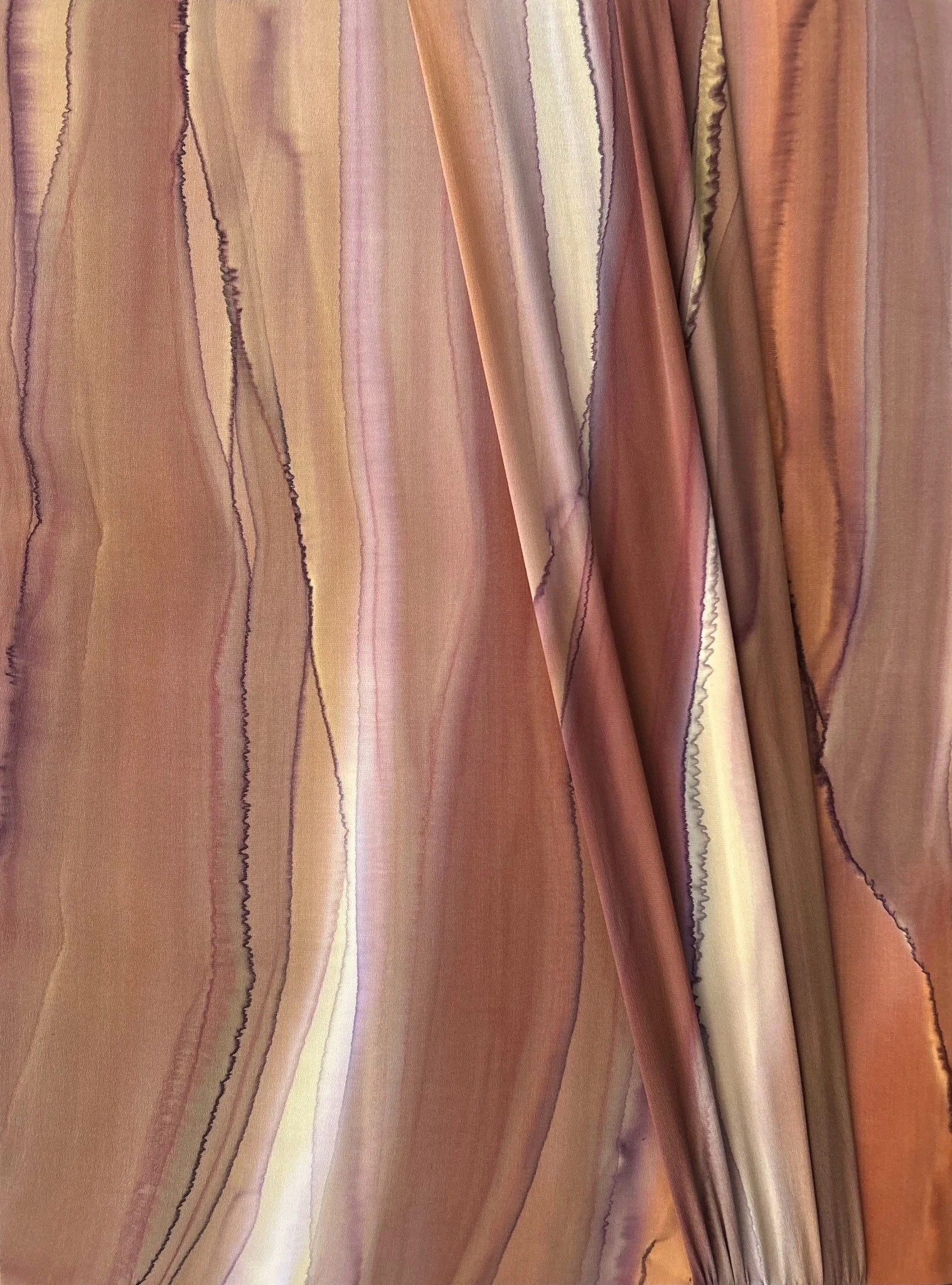 Desert Secret, silk painting by Lisa Rodarte