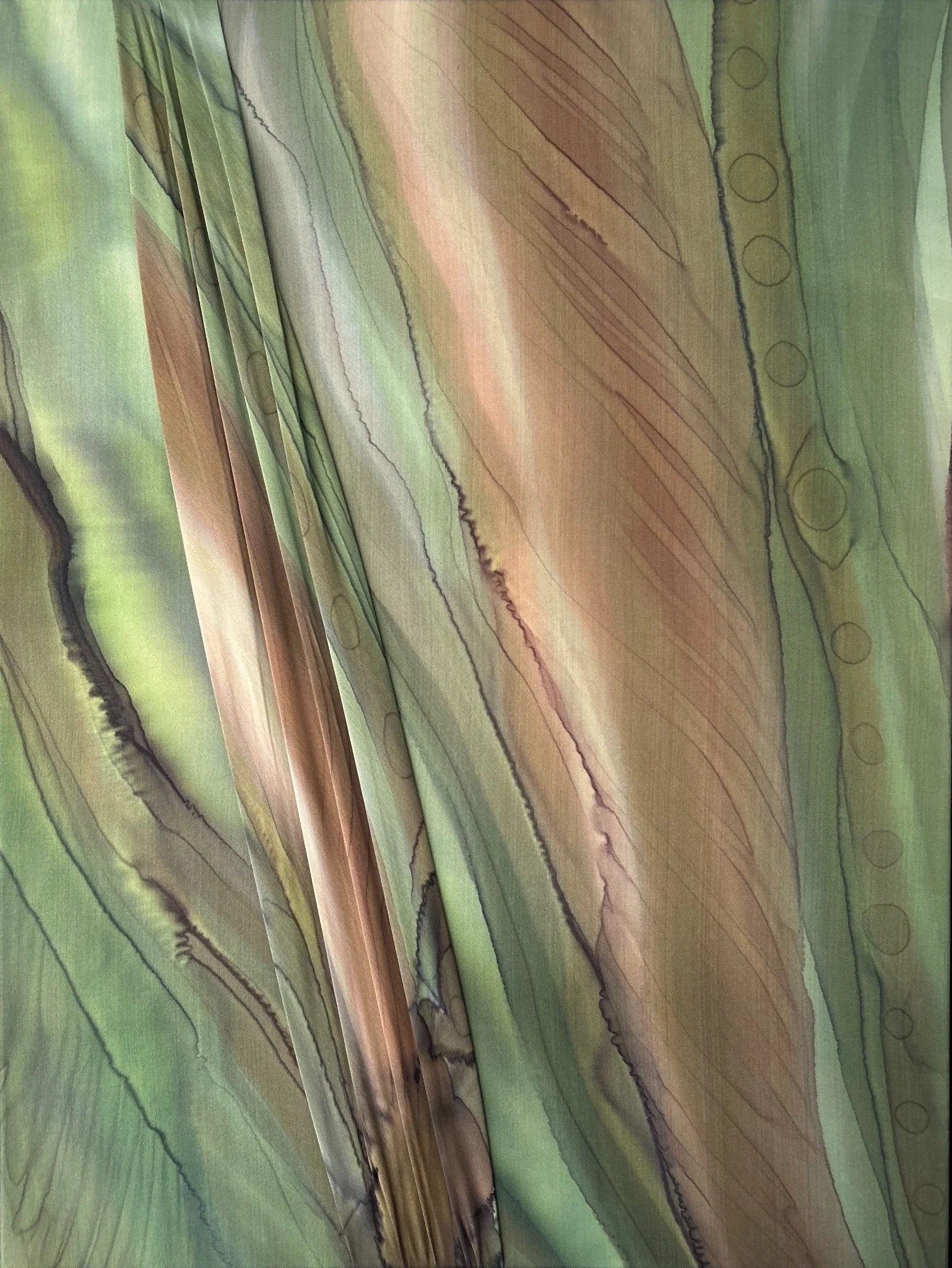 Dreamer, silk painting by Lisa Rodarte