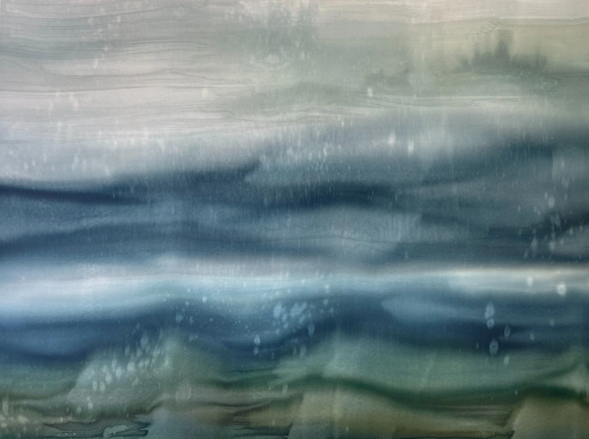 Finding You, silk painting by Lisa Rodarte