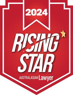 Quantum Law Group award badge 2024 al rising star