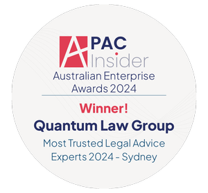 Quantum Law Group award badge 2024 apac most trusted