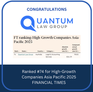 Quantum Law Group award badge 2025 ft high growth companies