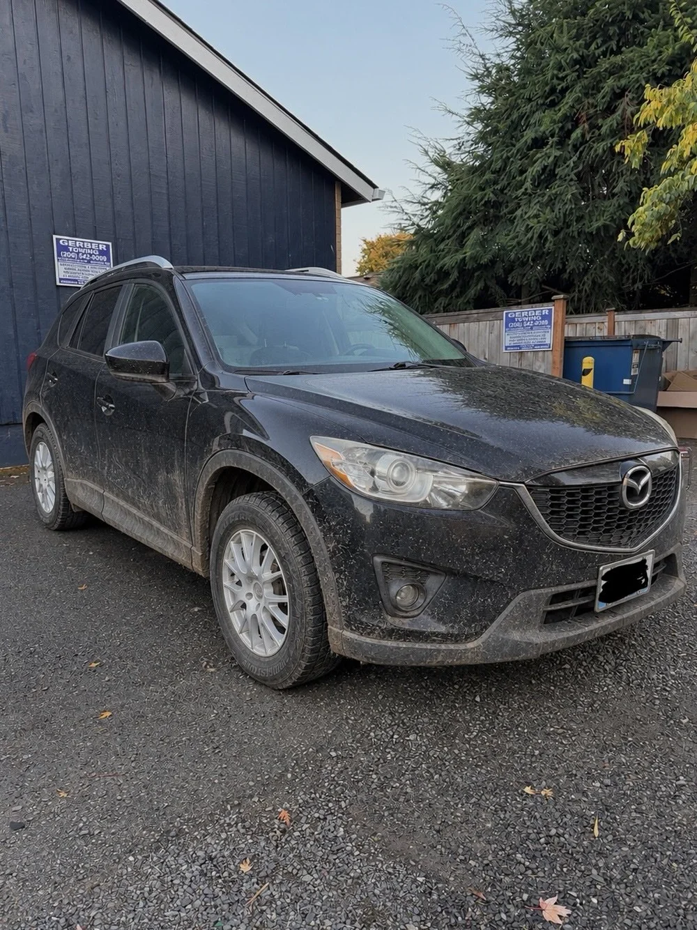 Mazda CX-5 covered in road grime before exterior detailing