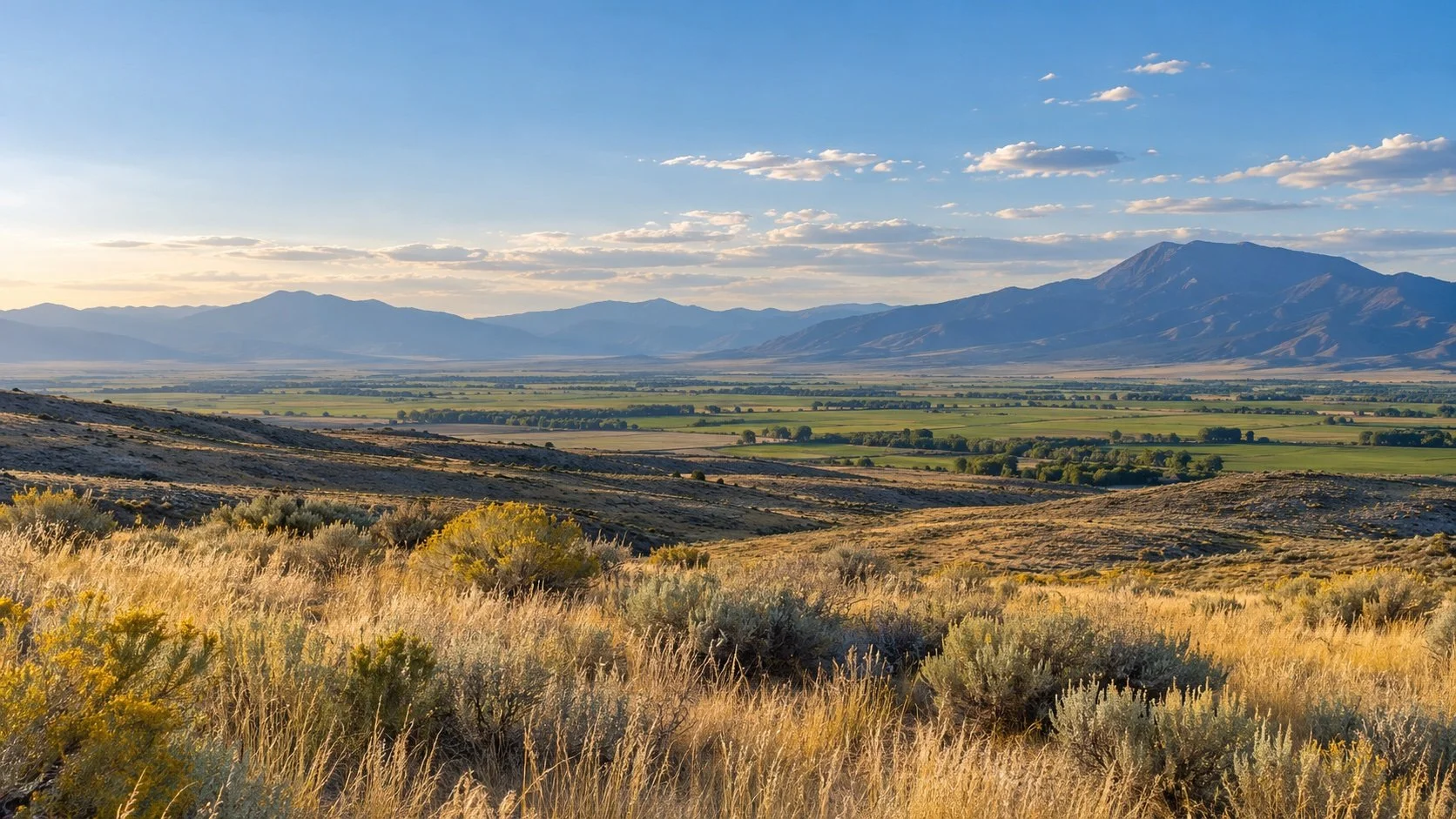 Regional desert and valley scenery