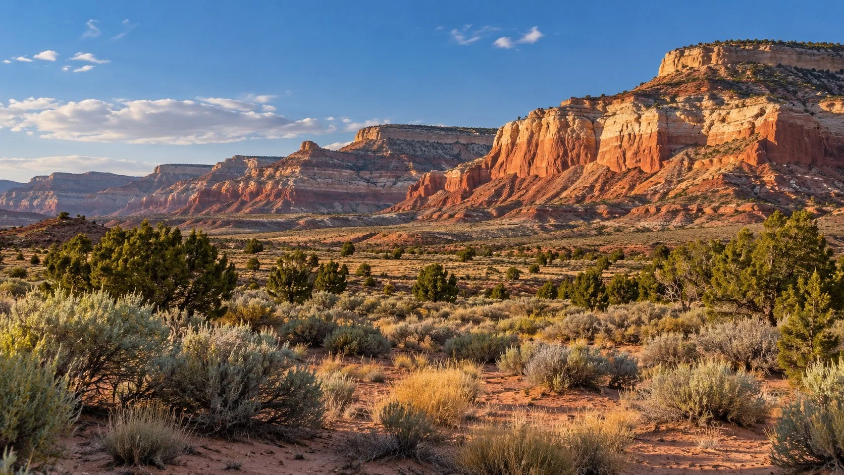 Regional desert and valley scenery