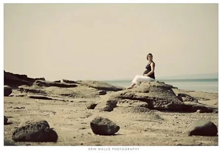 Danielle on the rocks