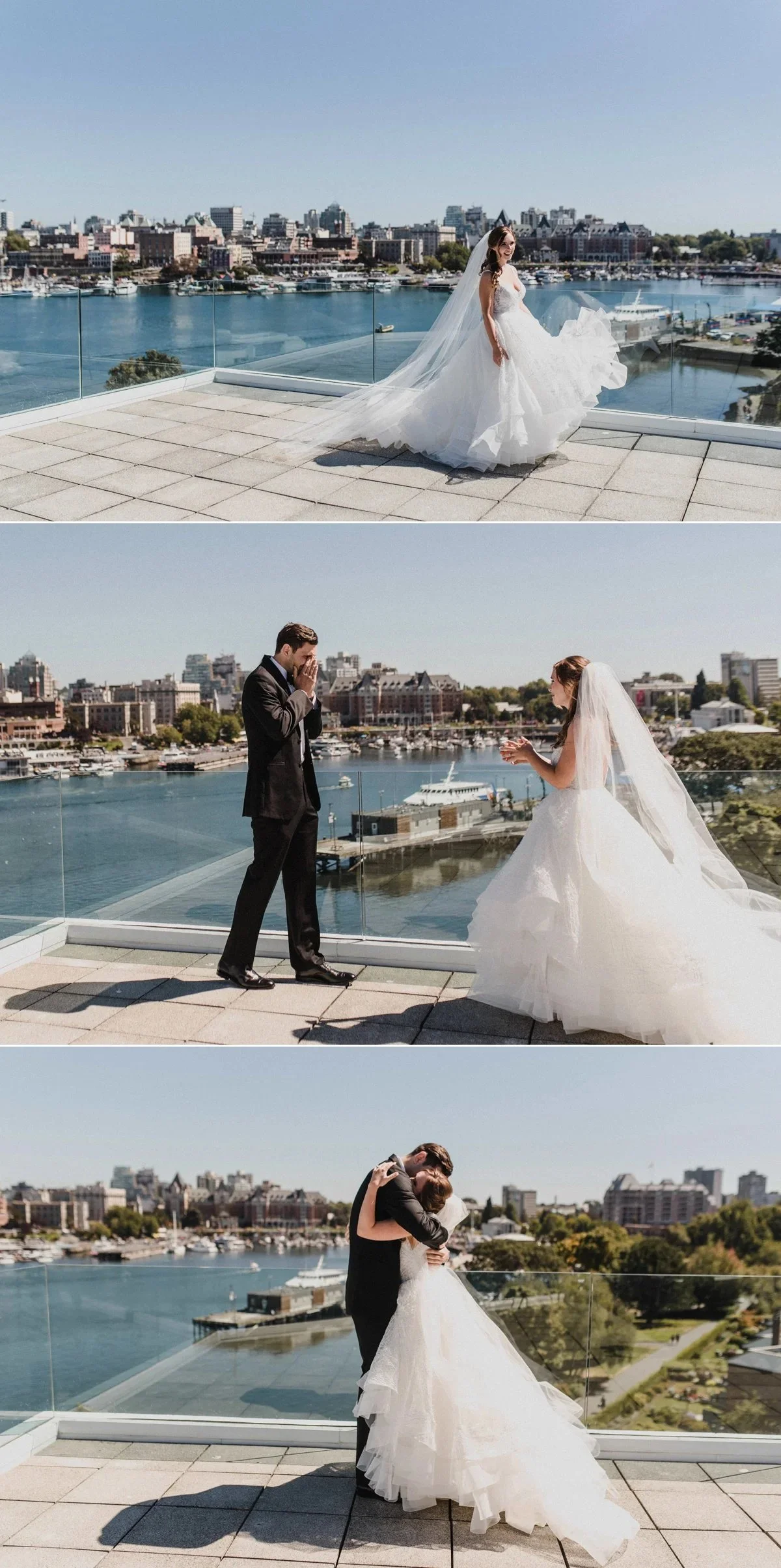 first look wedding photos