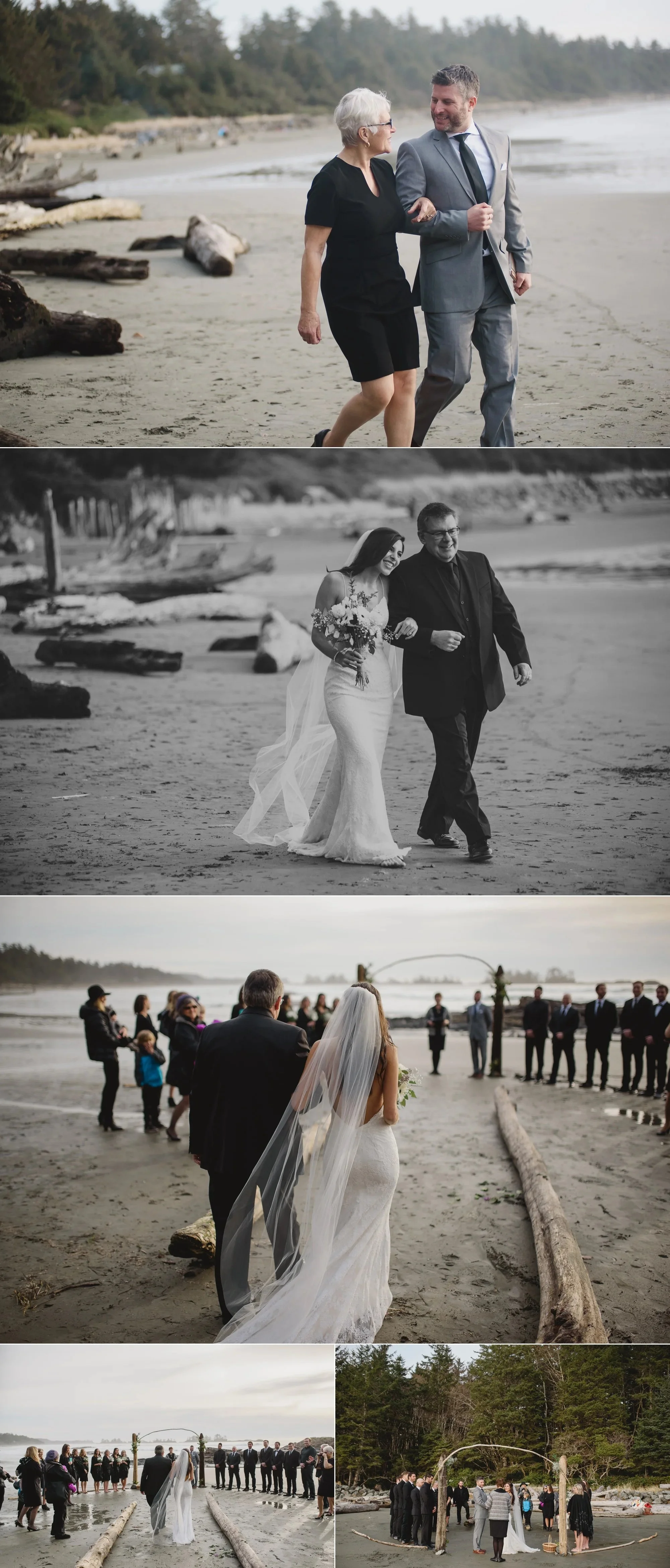 tofino beach ceremony, erin wallis photography