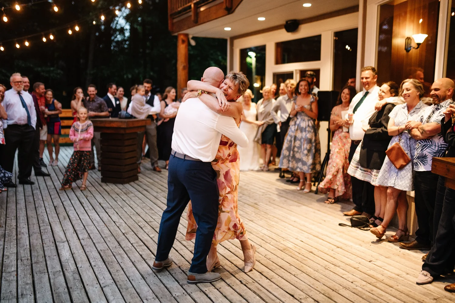 The dance floor full of their people