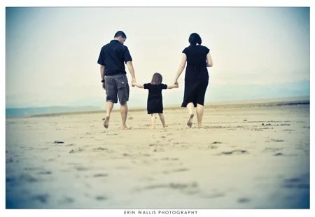 a family wander