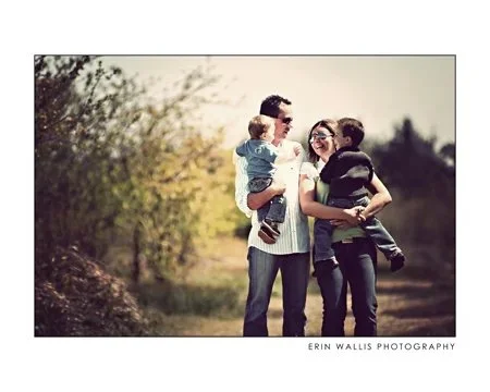 family laughs family of four laughing