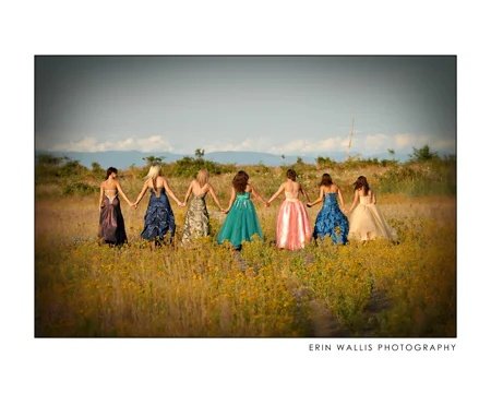girls walking away