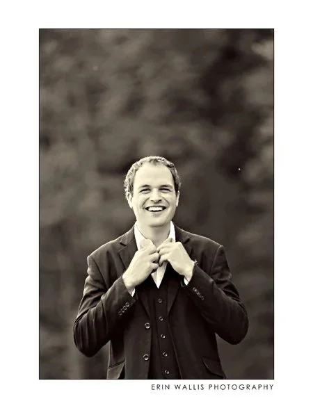 Groom getting ready