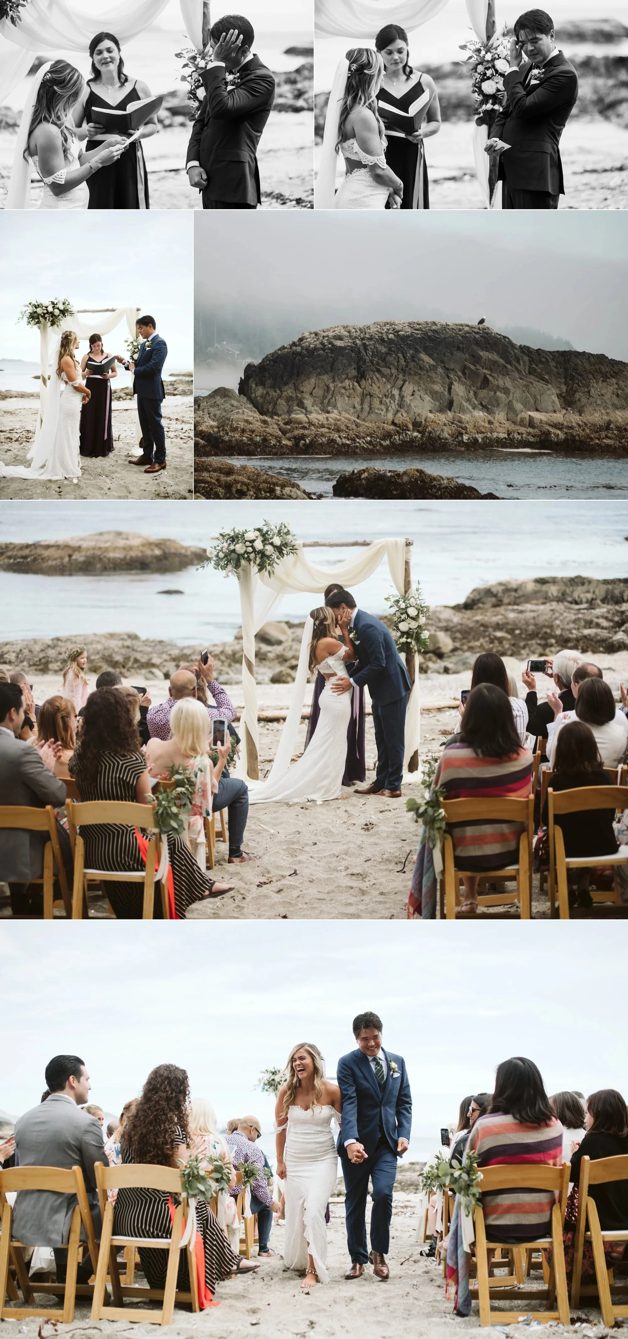 tofino beach wedding ceremony