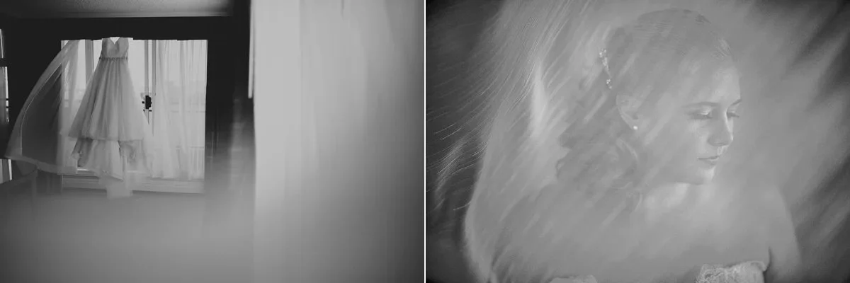 black and white
