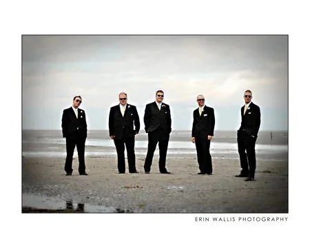 groomsmen looking cool