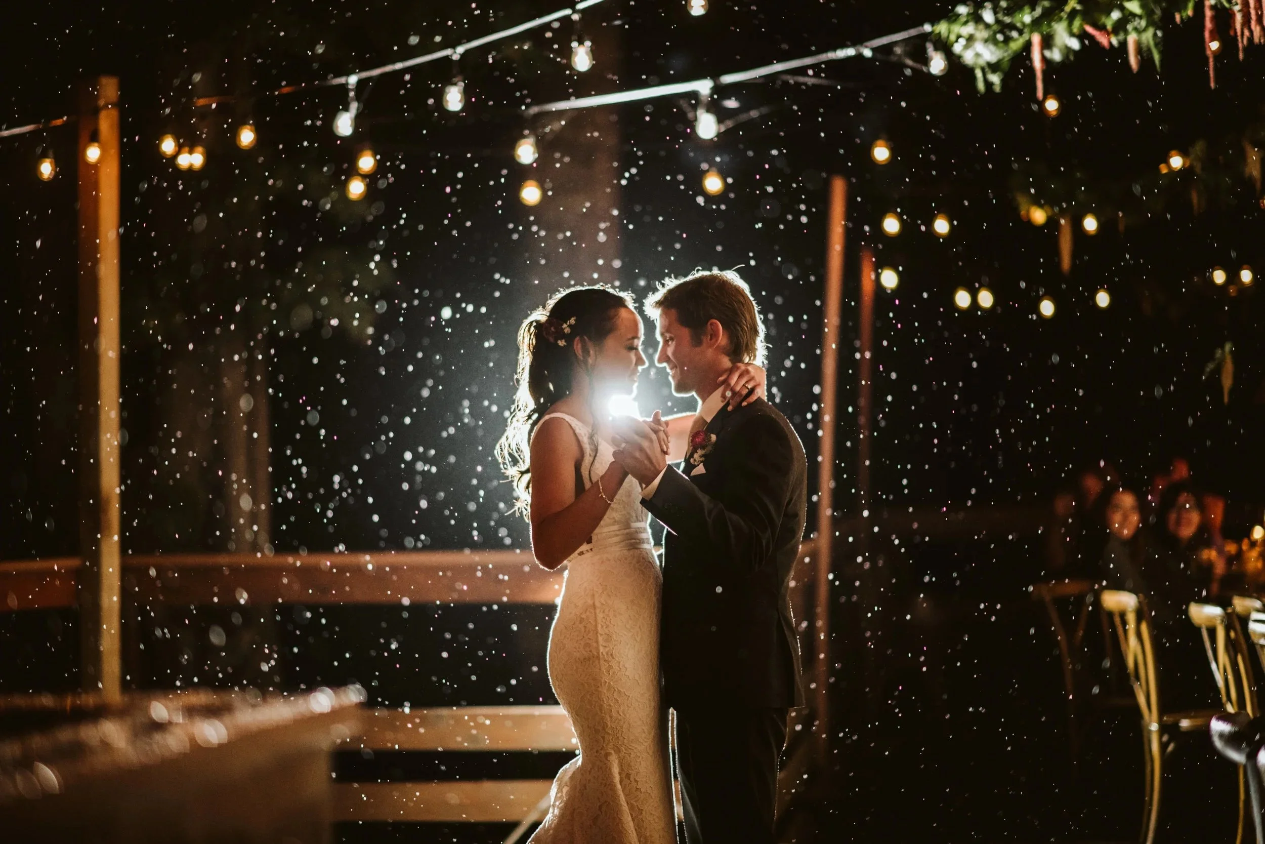 first dance in the rain