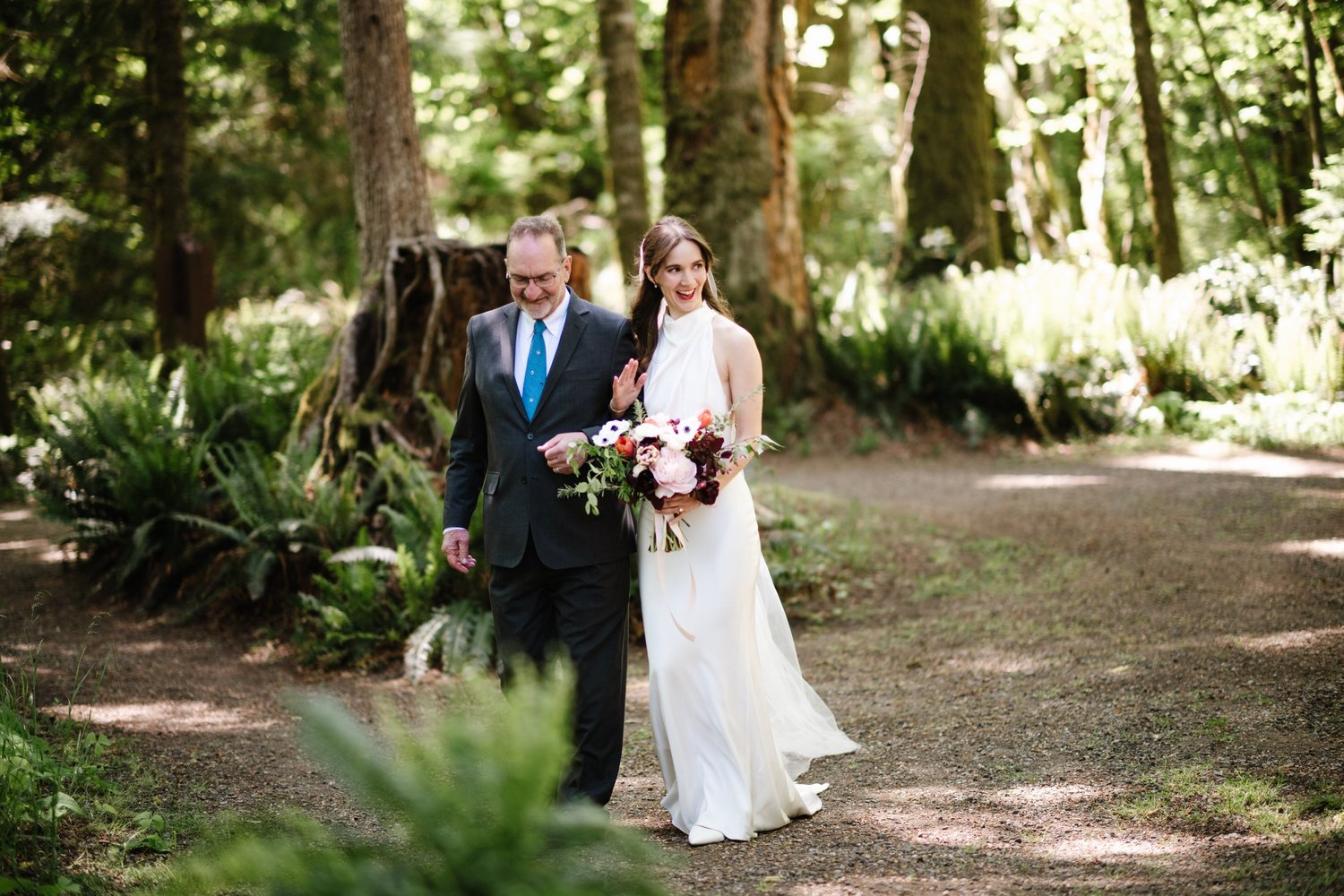 Dana and Cole during the ceremony
