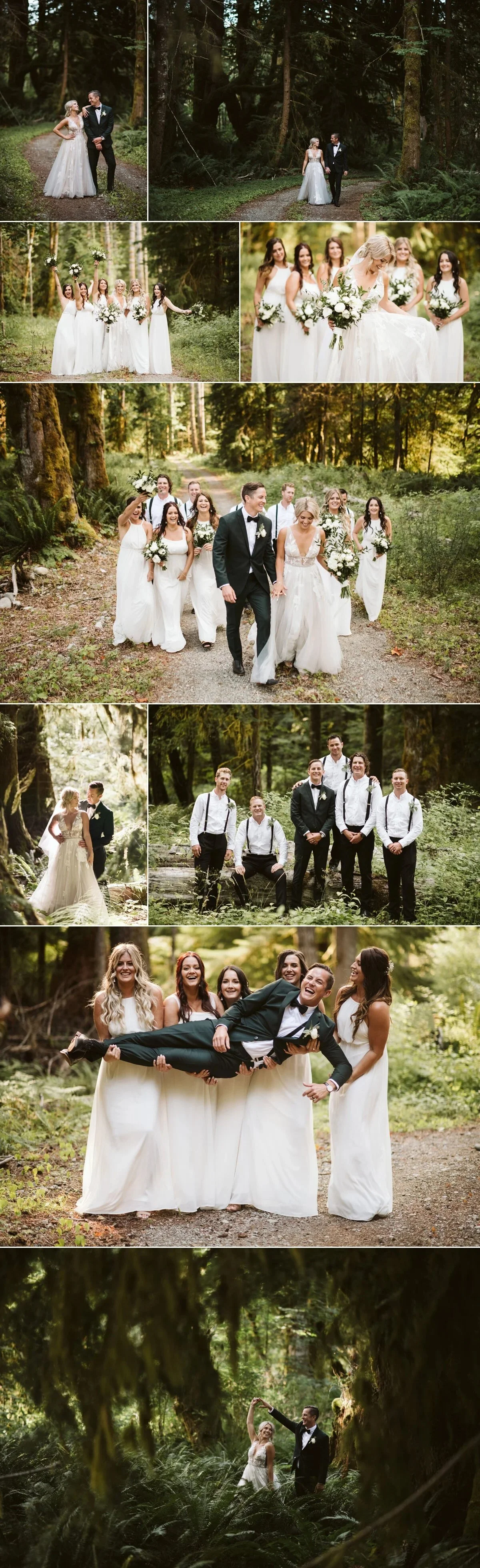 vancouver island elegant outdoor wedding
