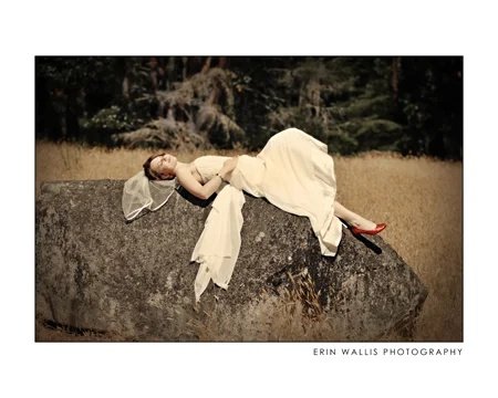Sarah on the rocks