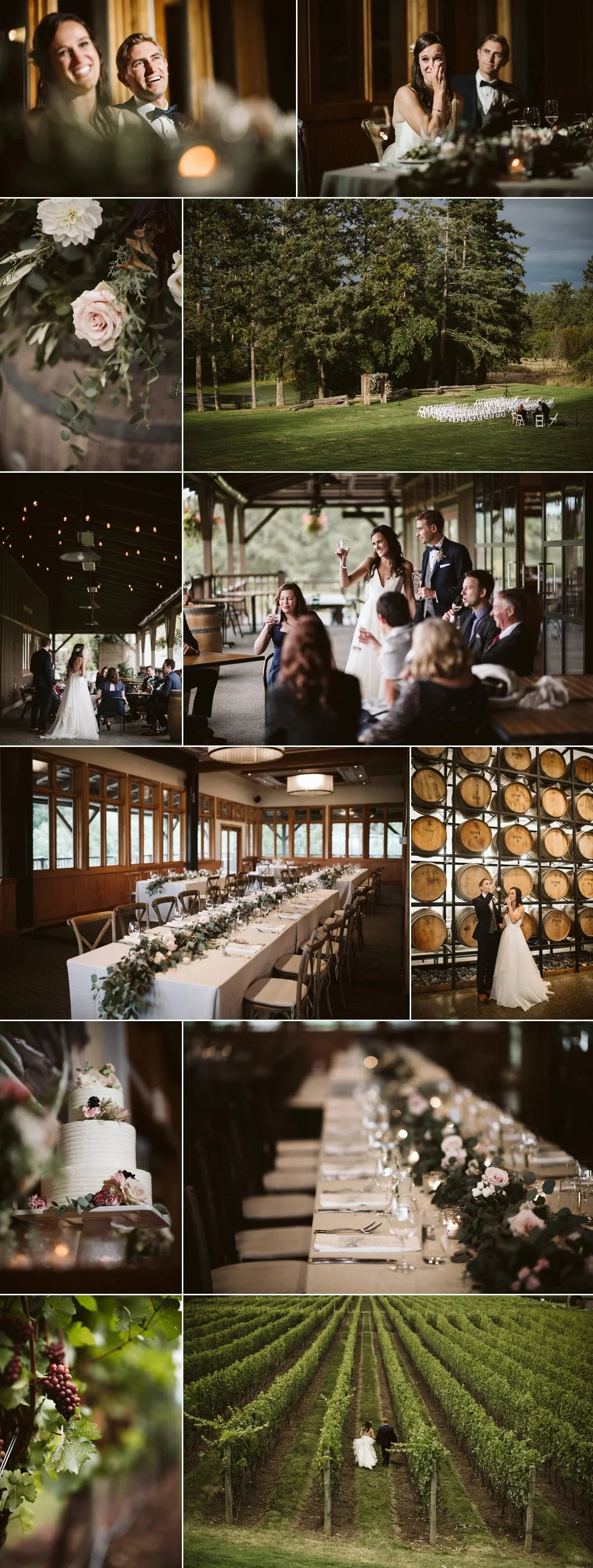 vineyard wedding photos