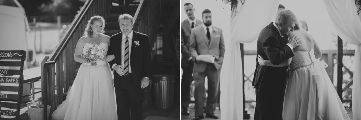 bride and dad