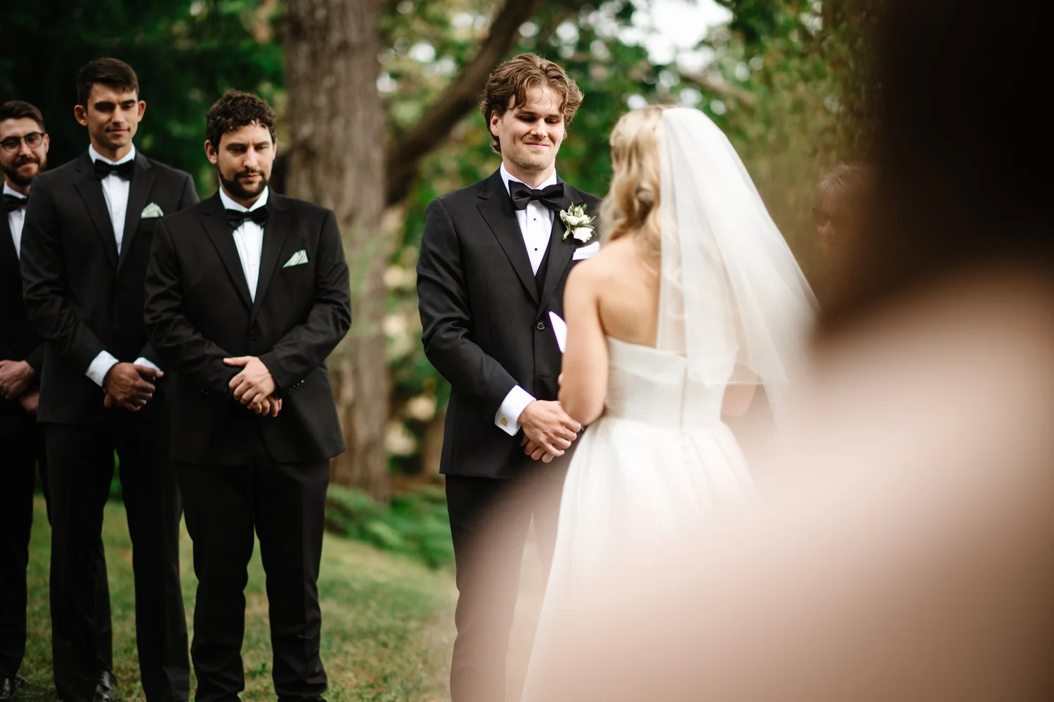 Megan and Devon at the ceremony