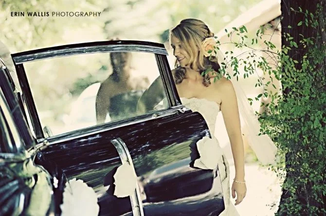 into the car