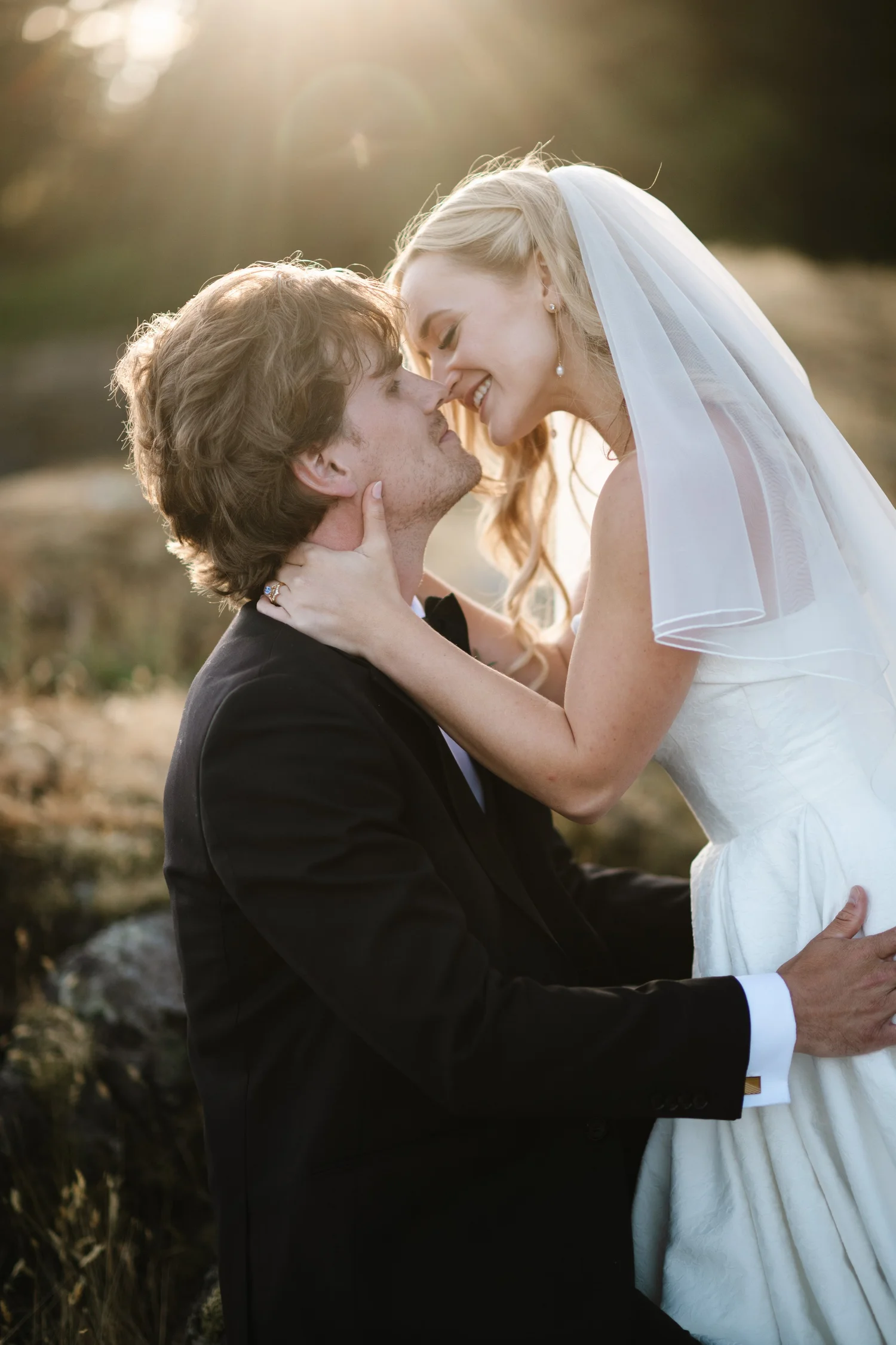 A close kiss