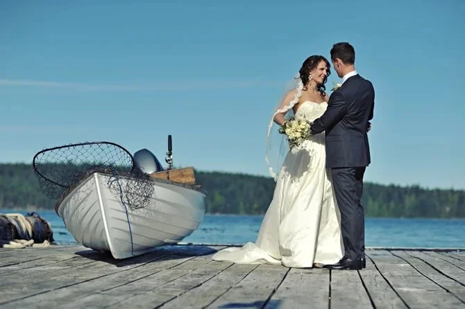 On the dock