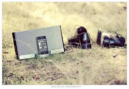 ipod and grooms shoes