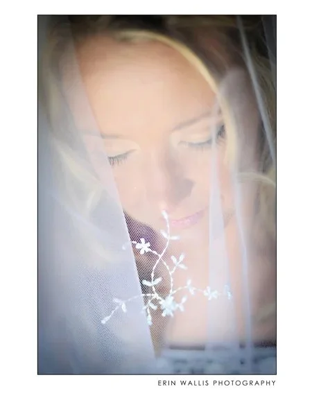 Bride through the Veil Veil and Bride