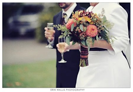 flowers and champagne
