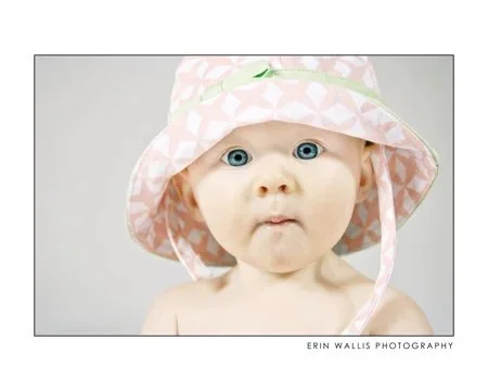 baby with blue eyes and cute hat