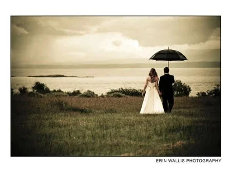 Rainy Wedding on Hornby Island